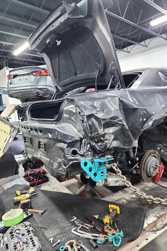 Before — Collision damage